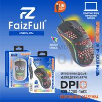 Мышь проводная FaizFull M74  RGB Подсветка (Кабель 1.5М) Мышь проводная FaizFull M74  RGB Подсветка (Кабель 1.5М)