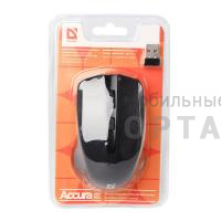 Мышь DEFENDER Accura MM-935 черная, беспроводная, 4 кнопки, 800-1600dpi, USB Мышь DEFENDER Accura MM-935 черная, беспроводная, 4 кнопки, 800-1600dpi, USB