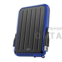 Жесткий диск HDD Siliсon Power  1 TB  A66 Armor, синий, 2.5", USB 3.2