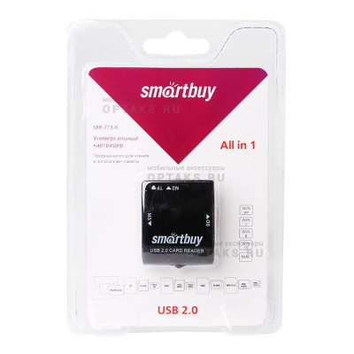 Картридер Smartbuy чёрный (SBR-713-K) (1/5)